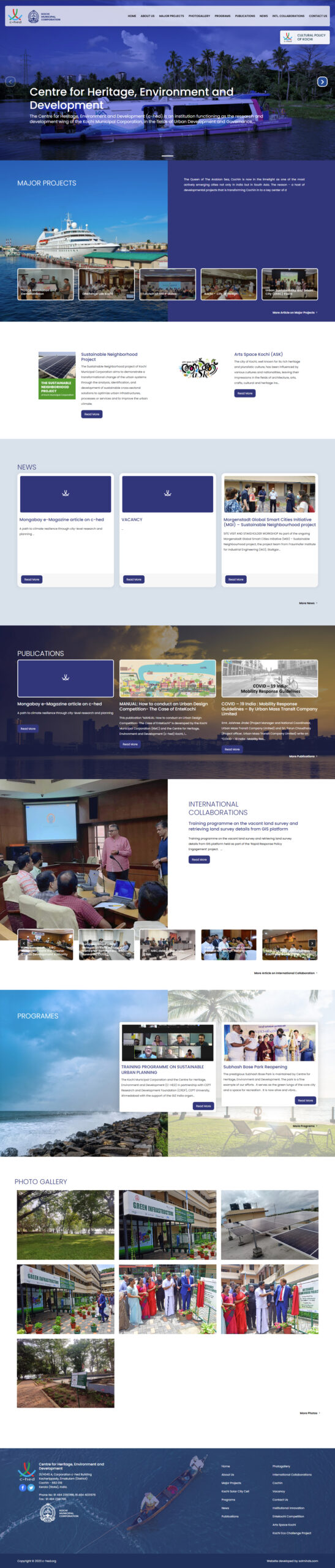 C Hed WordPress Website Development