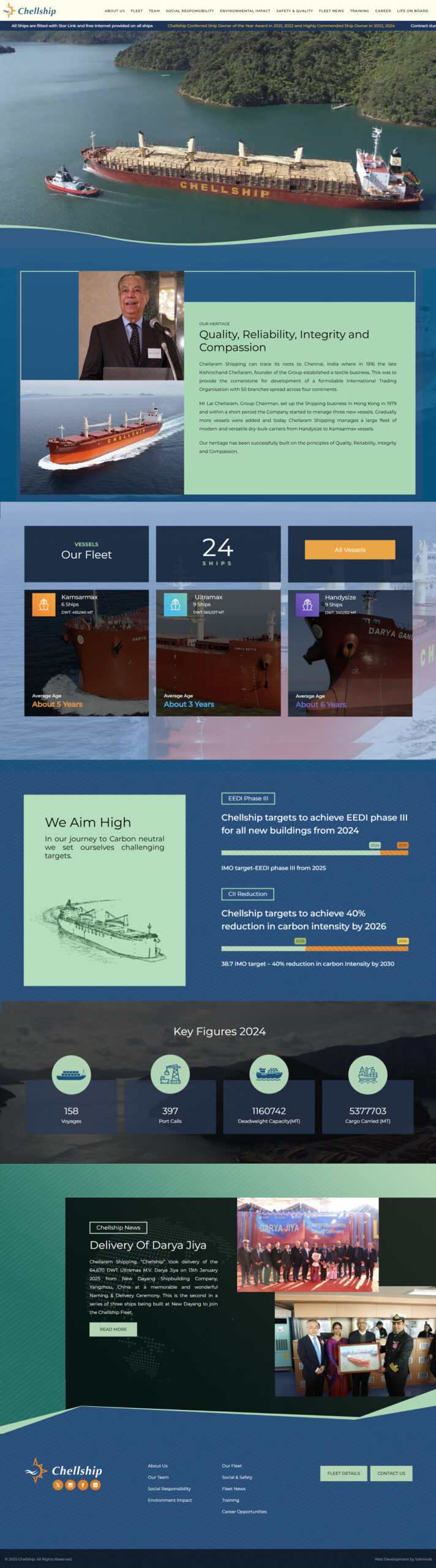 Chellship website development