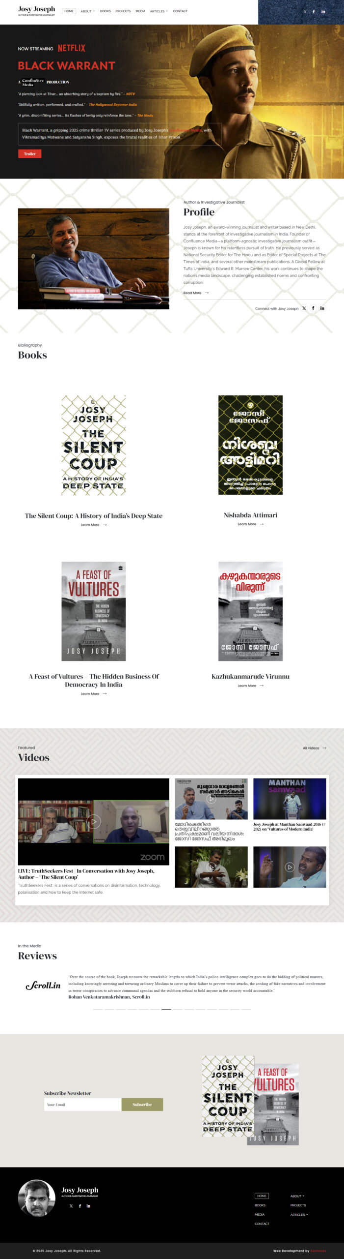 Josy Joseph Author Website
