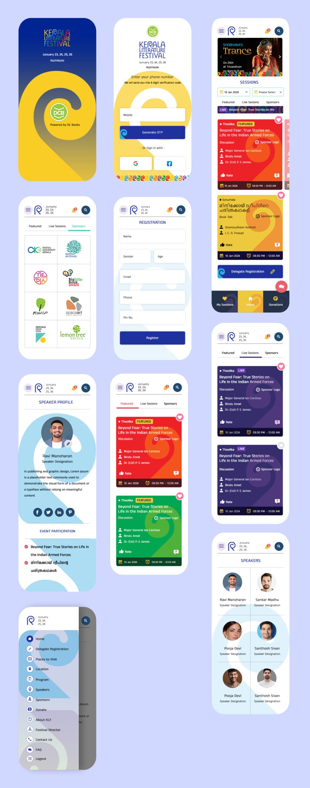 KLF – Mobile App design