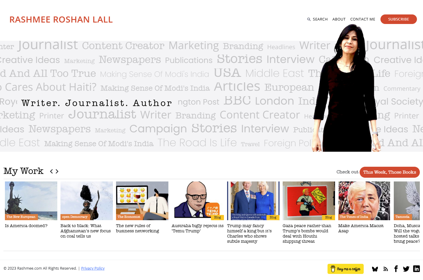 Rashmee.com – Author website development