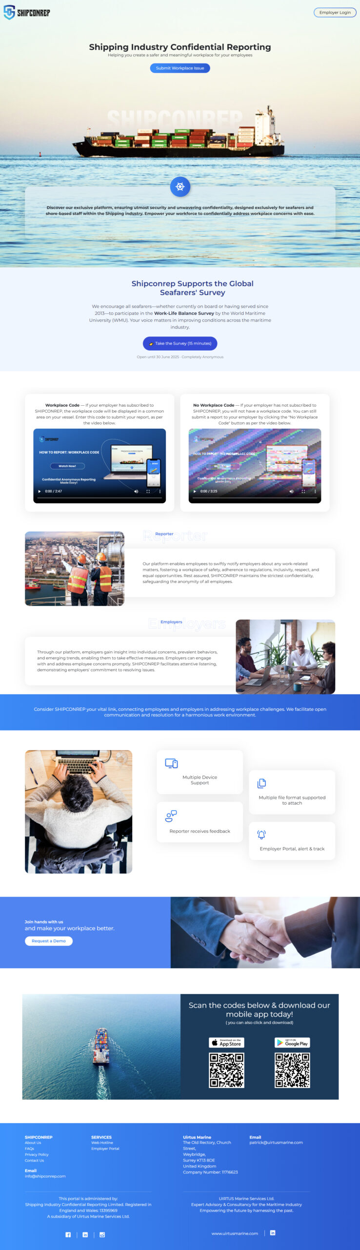 Shipconrep – Website development